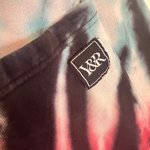 Young & Reckless (Y&R) Tie-Dye Graphic Joggers Sweatpants | Black/Red/Teal | Men - Picture 3 of 10